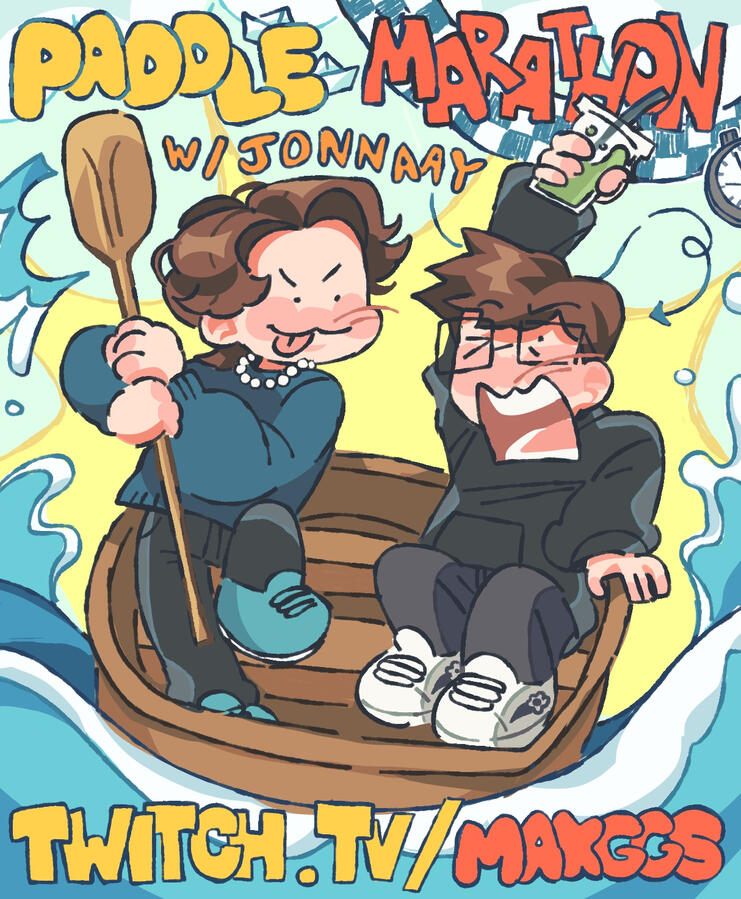 MaxGGs & Jonnaay Paddleathon Poster